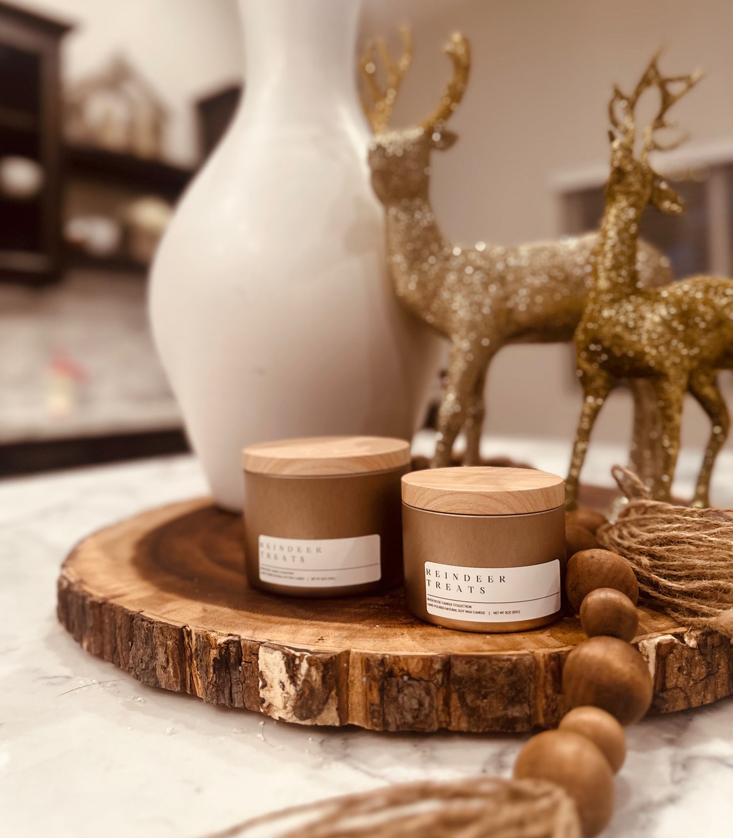 ROSE GOLD CHRISTMAS TIN SET