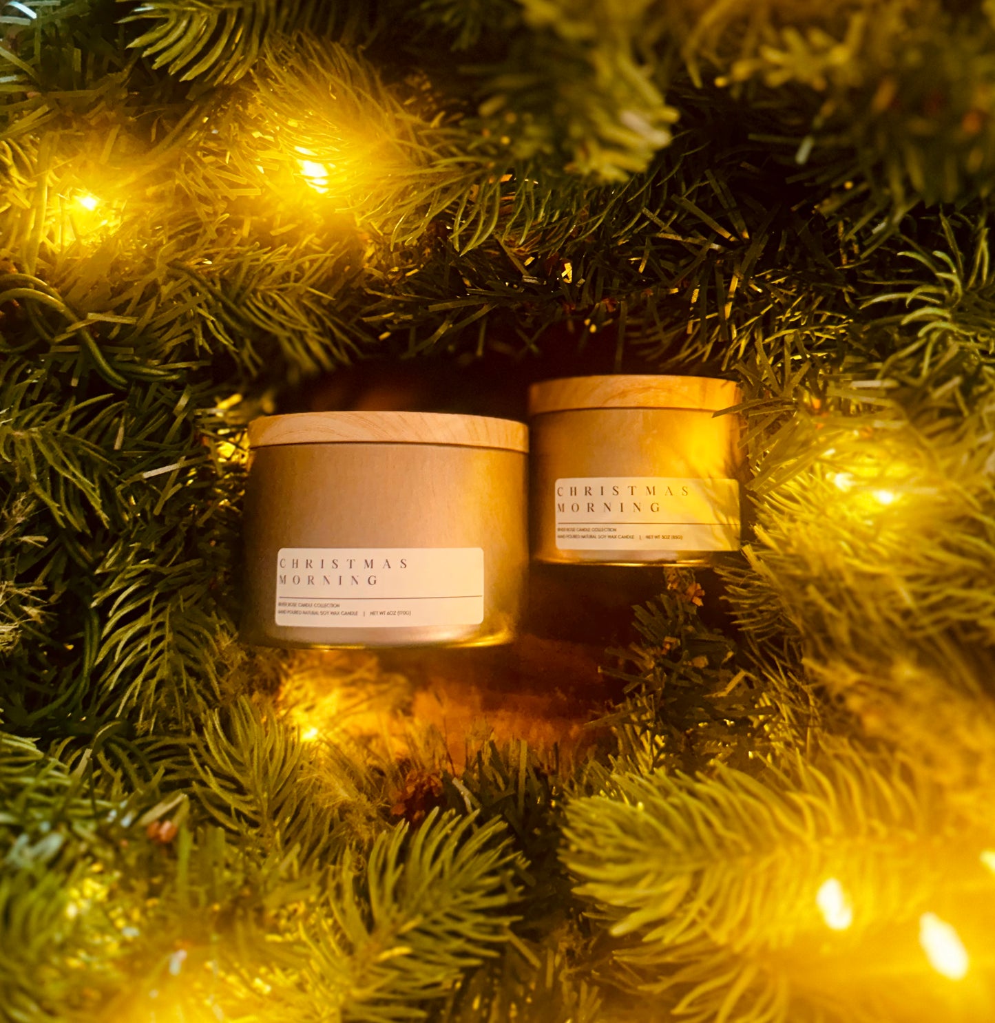 CHRISTMAS MORNING ROSE GOLD TIN SET